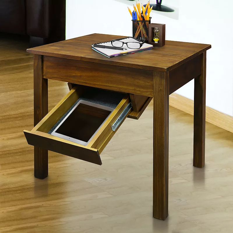 Casual Home Kennedy End Table and Concealed Drawer