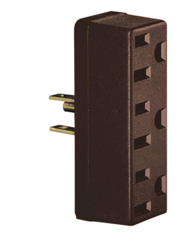 OUTLET ADAPTER 3 BRN 15A