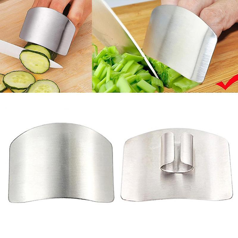 1pc Stainless Steel Chopping Hand Guards Creative Kitchen Gadgets Finger Guards Cutting Vegetables Finger Protectors Accessories