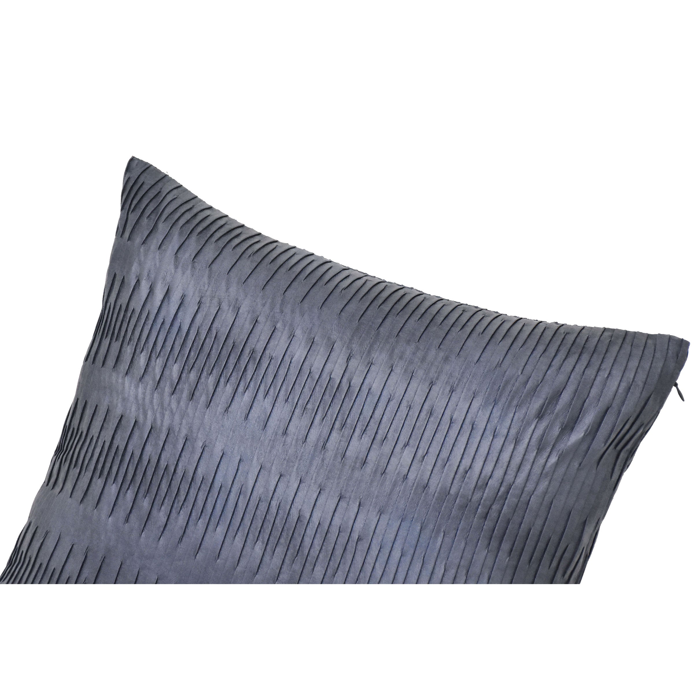 45X45 Cm Leo Imitation Leather Pleated Cushion Ecc-018