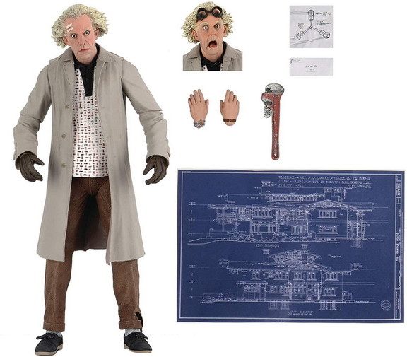 Neca NEC 208712 C Back To The Future  Doc Brown 7 ...