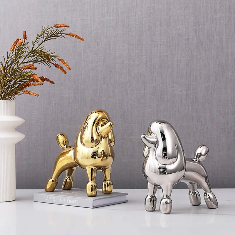 Gold Standing Dog -A Fa-D21071A