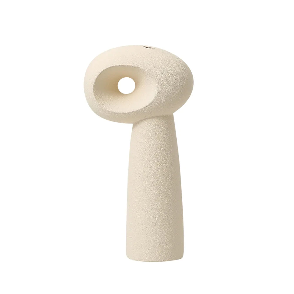 Ivory Abstract Ceramic Bud Vase Fd-D22019