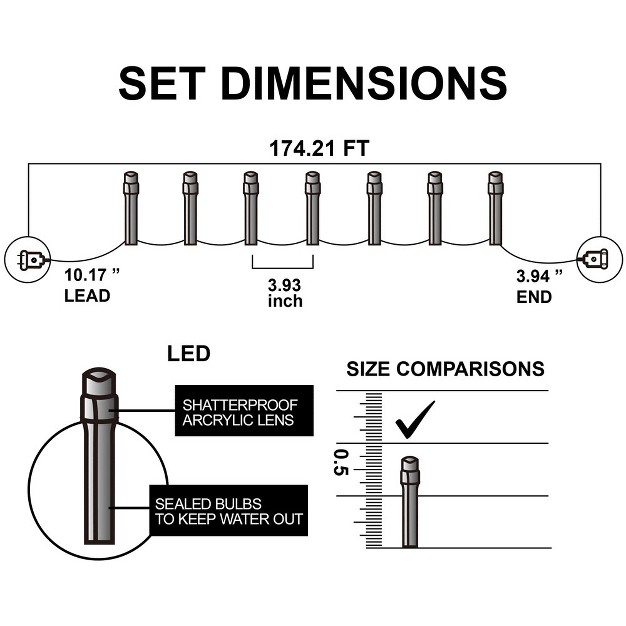 Joiedomi 500 Led Christmas Lights