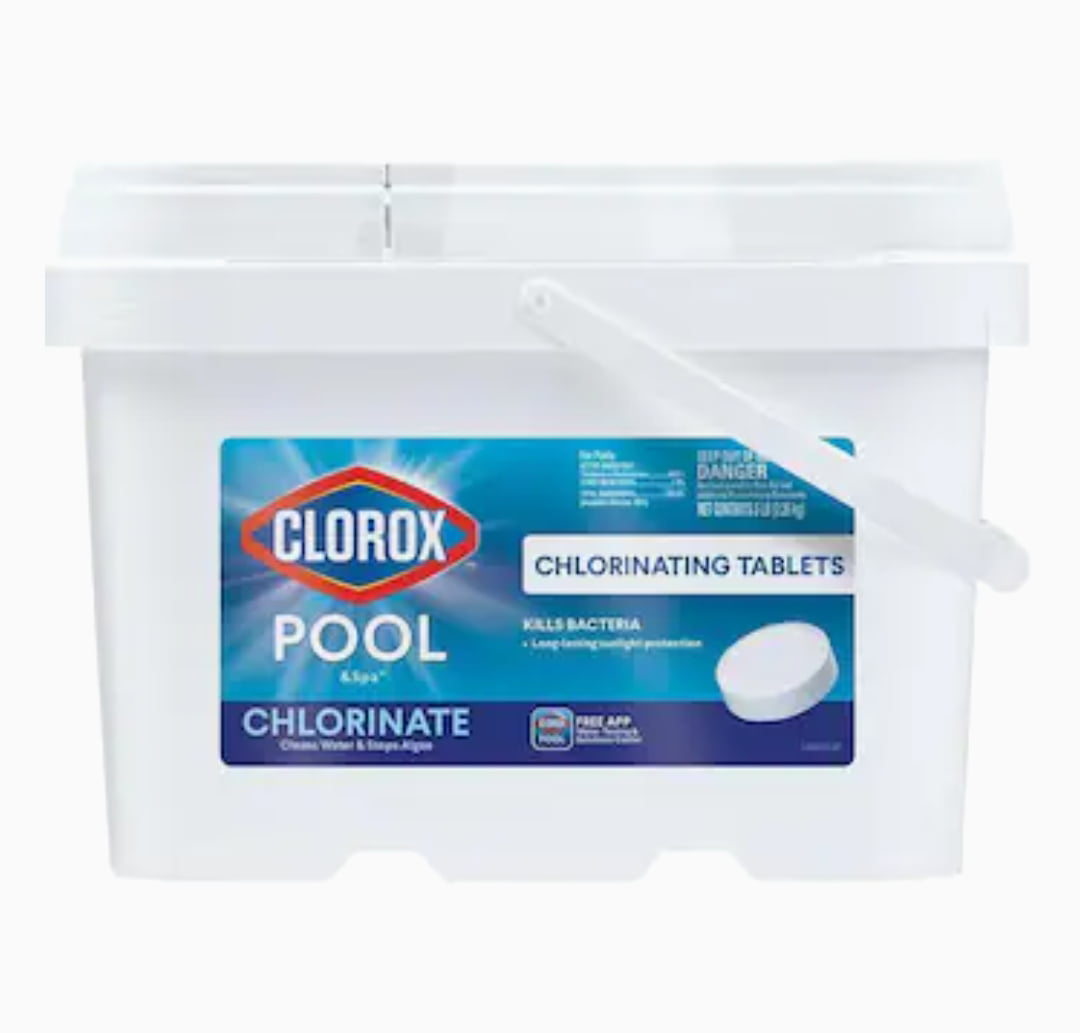 Clorox Pool&Spa Chlorinating Tablets- Wrapped 5-lb Bucket 3-in Pool Chlorine Tabs