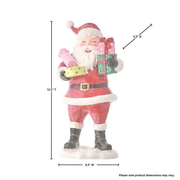 12.5 Resin Santa W/Packages