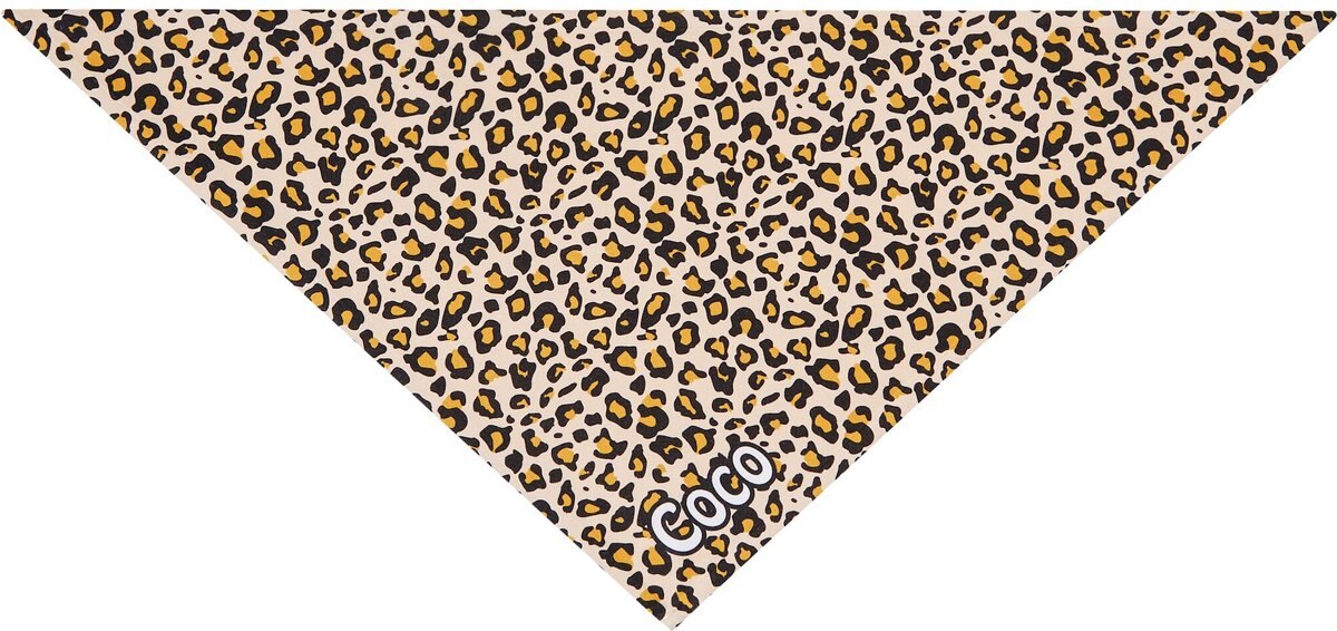 Frisco Leopard Print Personalized Dog and Cat Bandana