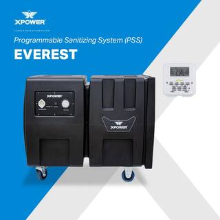 XPOWER PSS3 Everest Programmable Sanitizing System Automatic Overnight Indoor Air Quality Solution HEPA Air Purifier PSS3