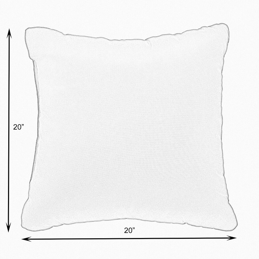 Humble + Haute Indoor Faux Fur Knife Edge Square Pillows (Set of 2)