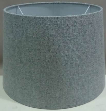 Better Homes and Gardens Gray Fabric Tweed Drum Shade