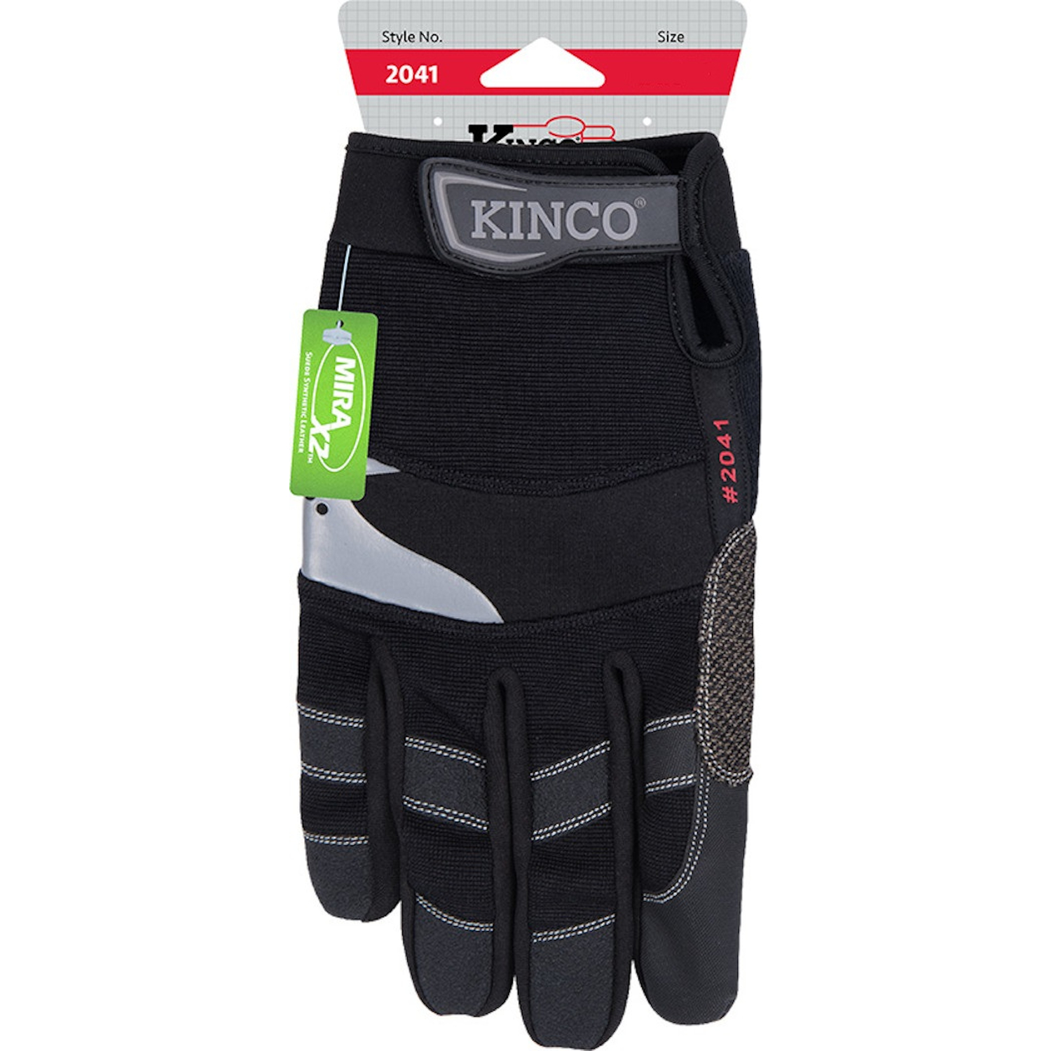 Kinco General Men\u0027s Indoor/Outdoor Padded Work Gloves Black M 1 pair