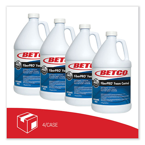 Betco FiberPro Foam Control Liquid Defoamer | 1 gal Bottle， 4