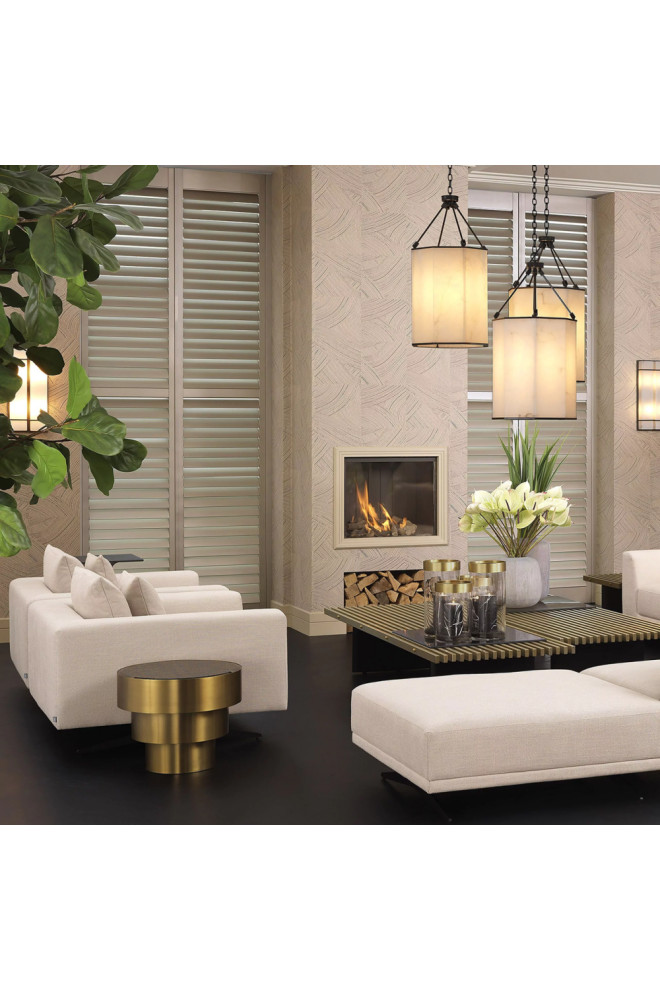 Brass Layered Side Table  Eichholtz Sinclair   Contemporary   Side Tables And End Tables   by Oroa   Distinctive Furniture  Houzz