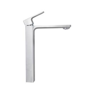 Mondawe Spot Resistant Single Handle Single Hole Bathroom Faucet in Brushed Chrome with Pop Up Drain OR-31533-Clo