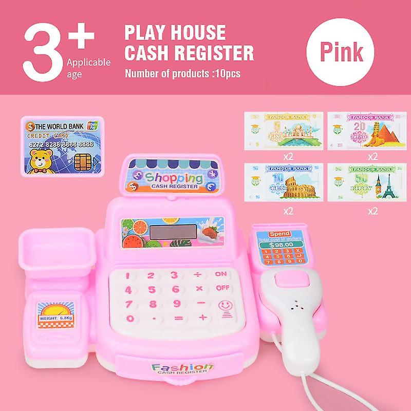 Children's simulation supermarket cash register set simulation scanning card cash register play hous