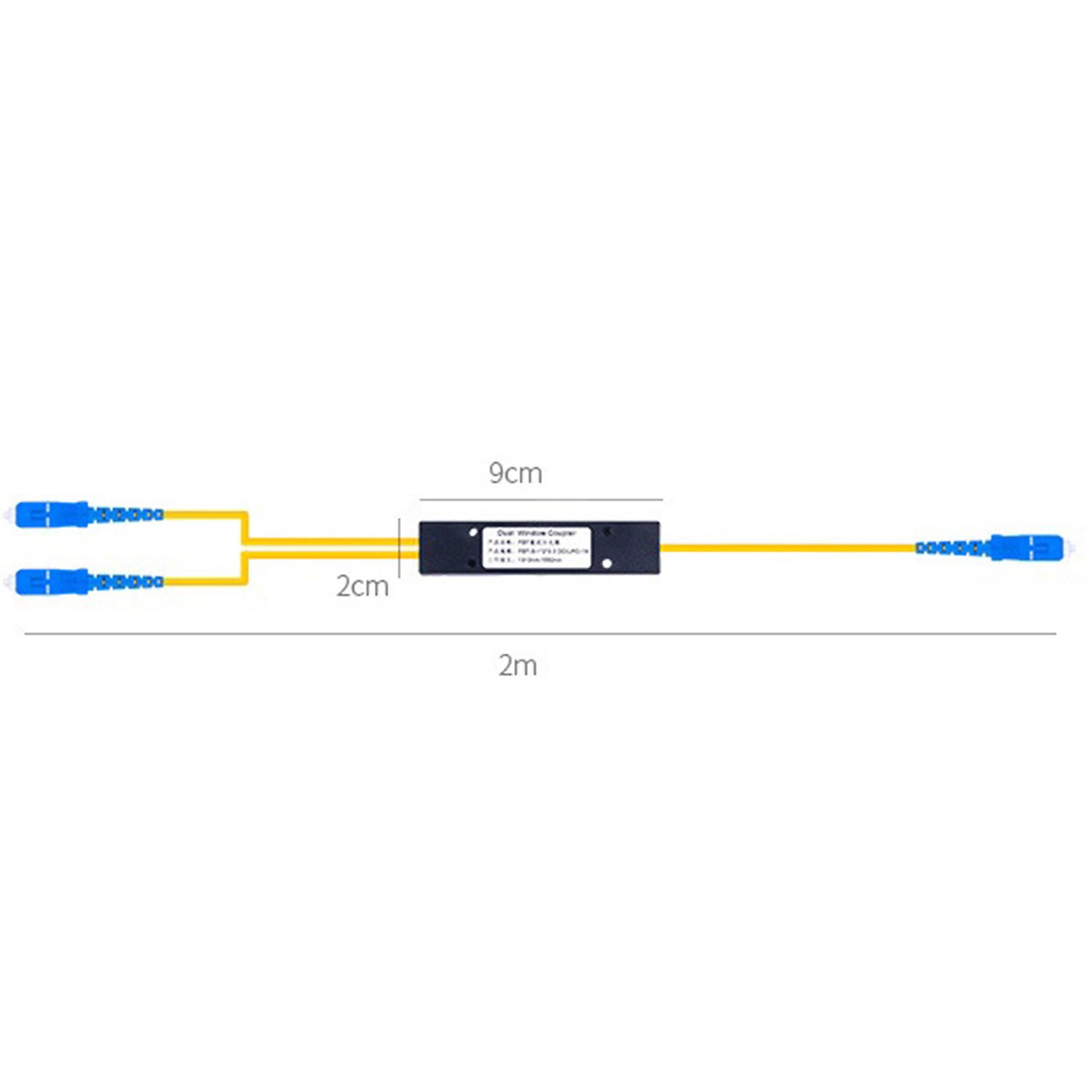 1 Point 2 Taper Fiber Optic Splitter Splice Box Splitter Sc Port Ftth Fiber Home Cold Connection