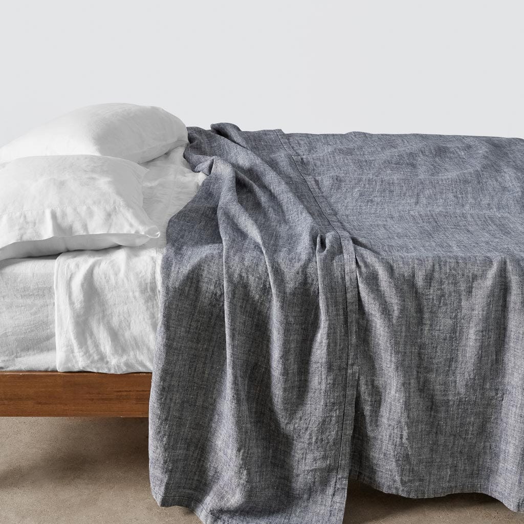 Stonewashed Linen Bed Cover