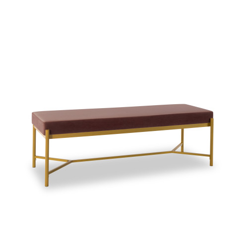 Long Upholstered Bench PINK W22349684