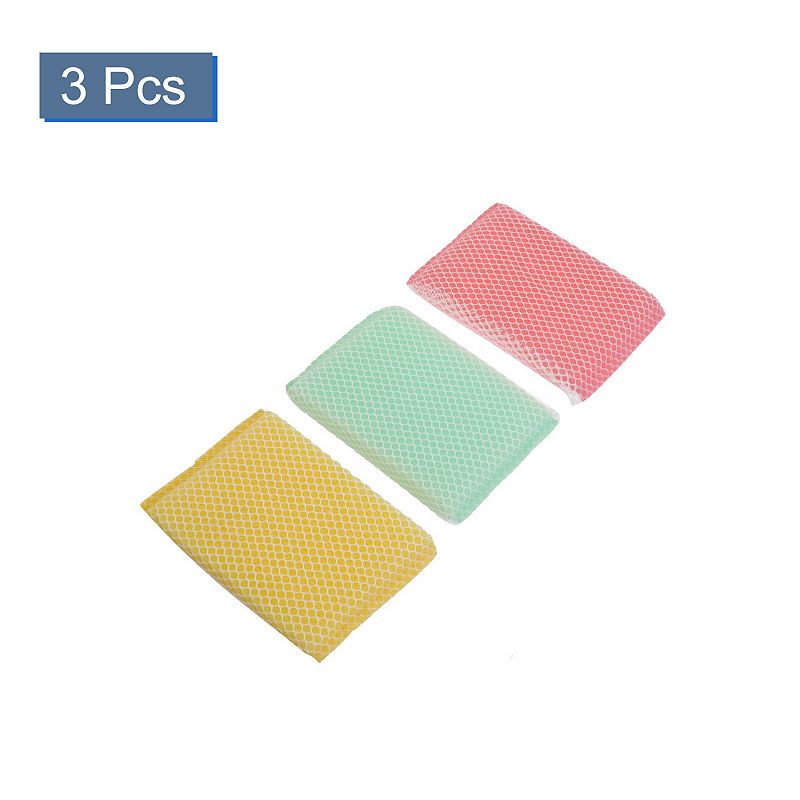 3 Pcs Bowl Dish Cup Net Washer Cleaning Sponge Cleaners