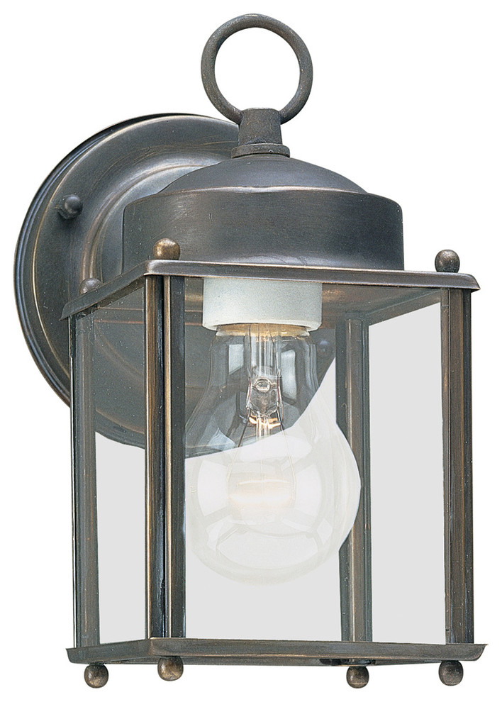 Sea Gull Lighting 8592 New Castle 1 Light Outdoor Lantern Wall   Transitional   Outdoor Wall Lights And Sconces   by Buildcom  Houzz