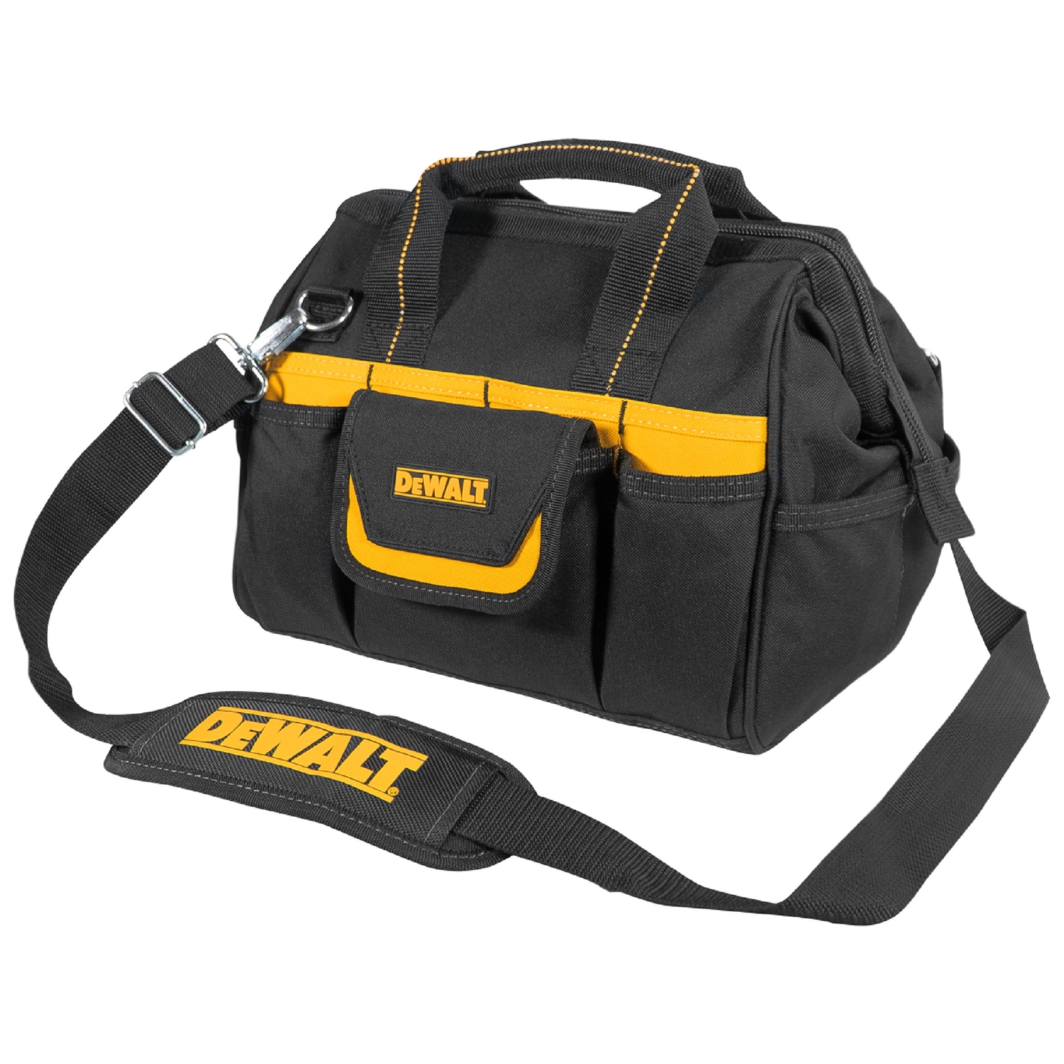 DW 5.25 in. W X 11.75 in. H Polyester Backpack Tool Bag 29 pocket Black/Yellow 1 pc