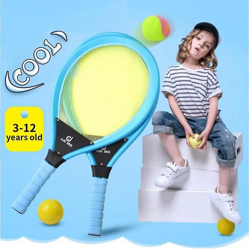 Kids Tennis Racket Set Nbr Badminton Play Game Toy At The Beach Lawn