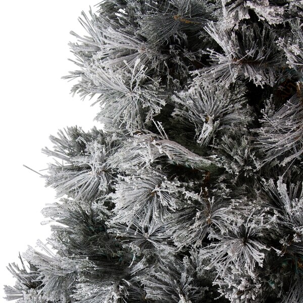 Flocked Black Spruce Artificial Christmas Tree