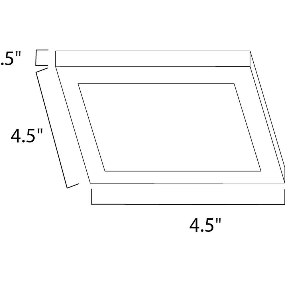 Maxim Lighting Wafer 4.5 in. White Integrated LED Flushmount Light 57720WTWT