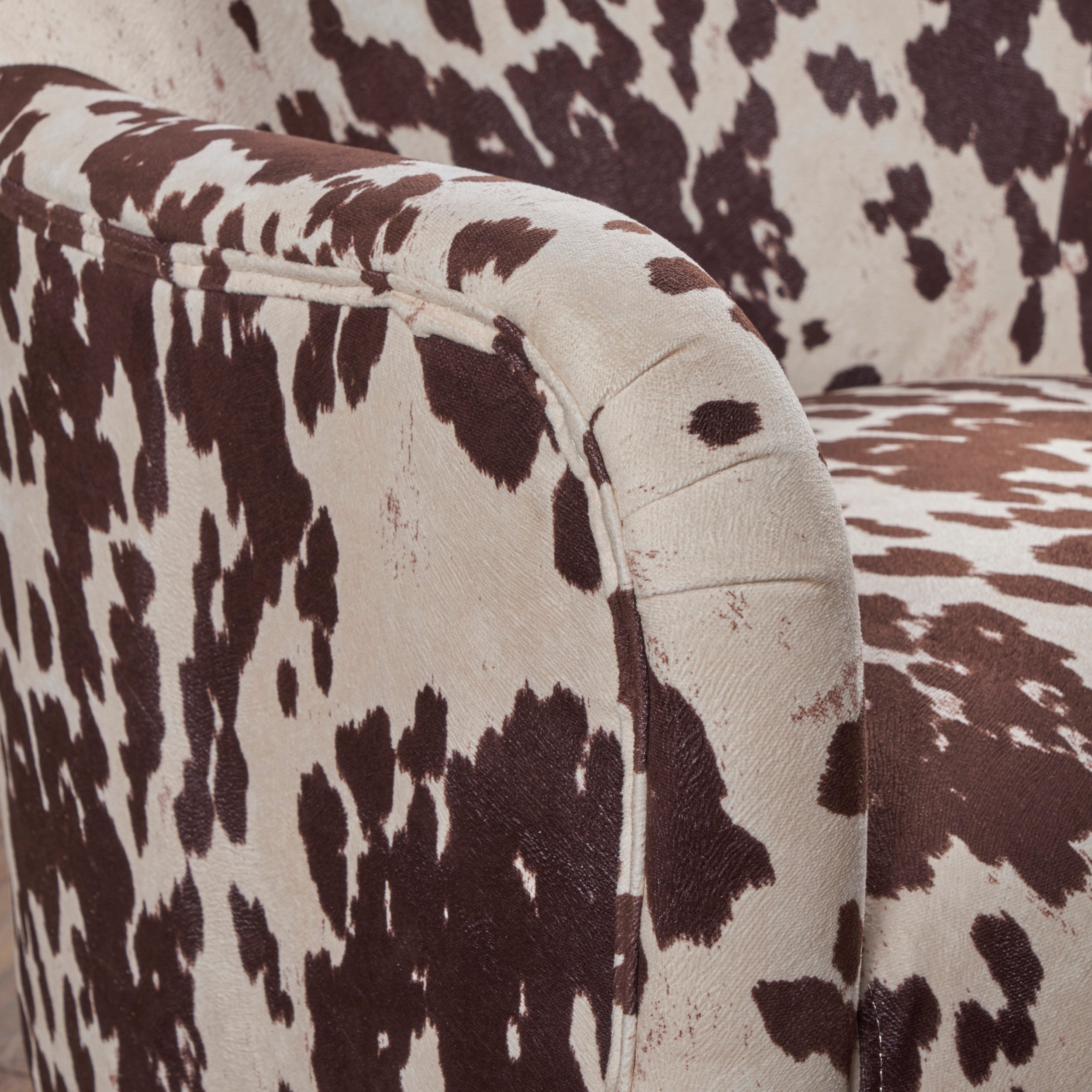 Analy Classic Milk Cow New Velvet Club Chair