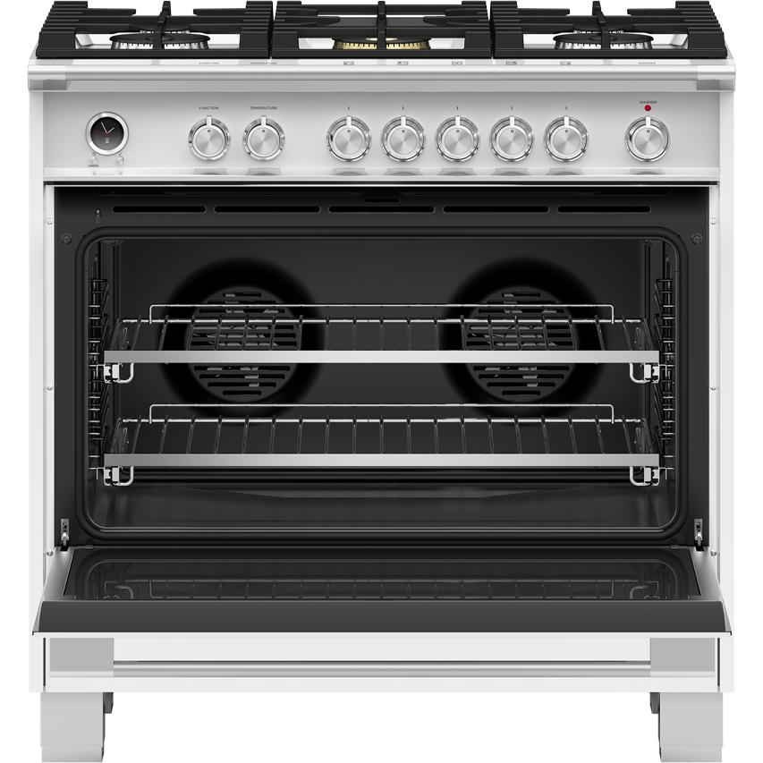 Fisher & Paykel 36-inch Freestanding Dual Fuel range with AeroTech? Technology OR36SCG6W1