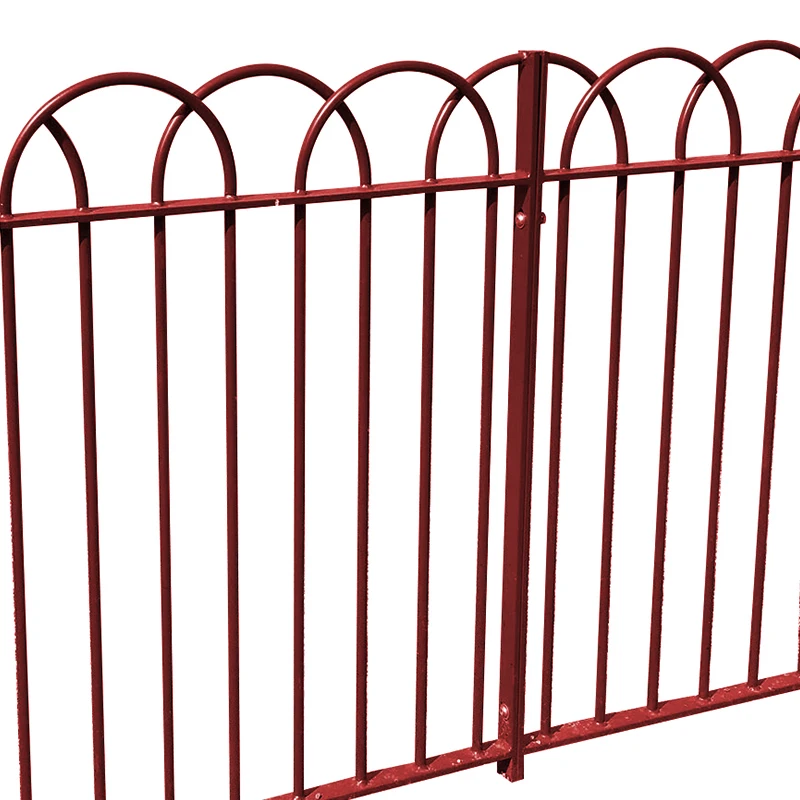 Factory supply powder coated Interlaced Bow Top Fencing/Interlaced Bow Top Railings