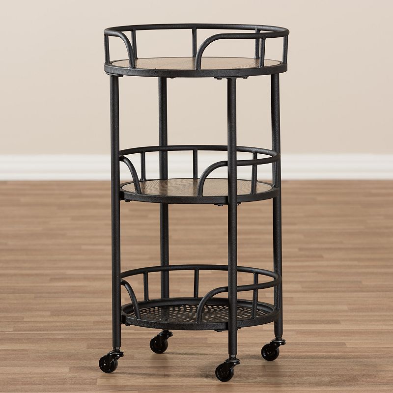 Baxton Studio Bristol Bar Cart