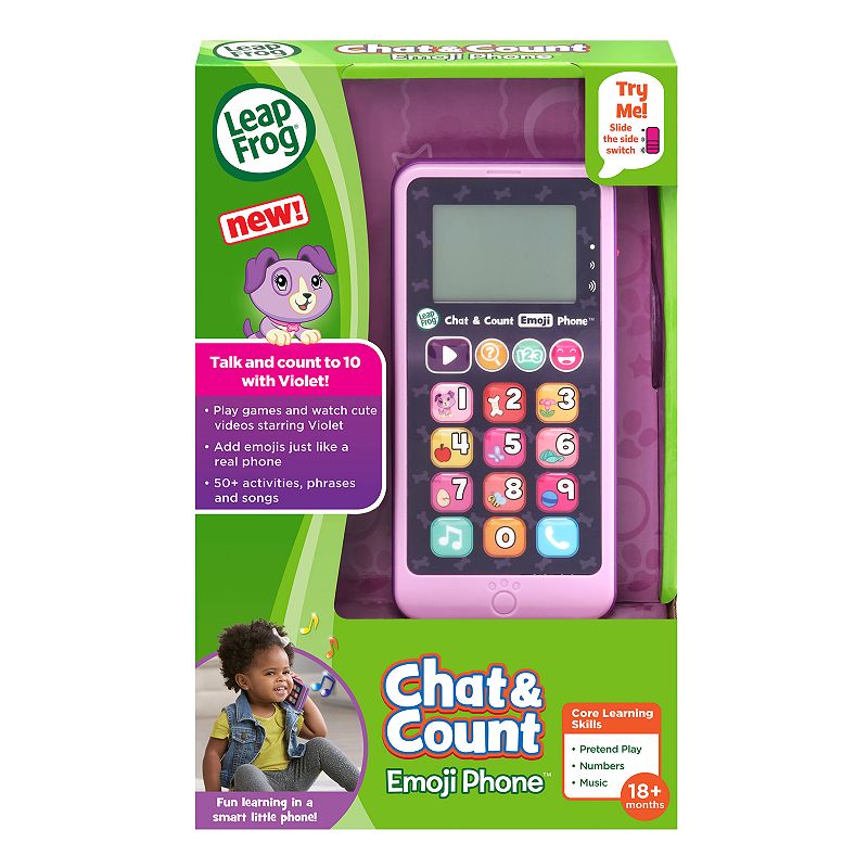 LeapFrog Violet Chat and Count Emoji Phone