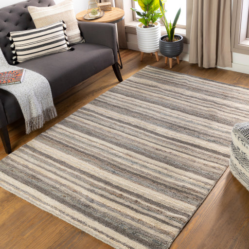 Petra  Modern Jute Grey Rug