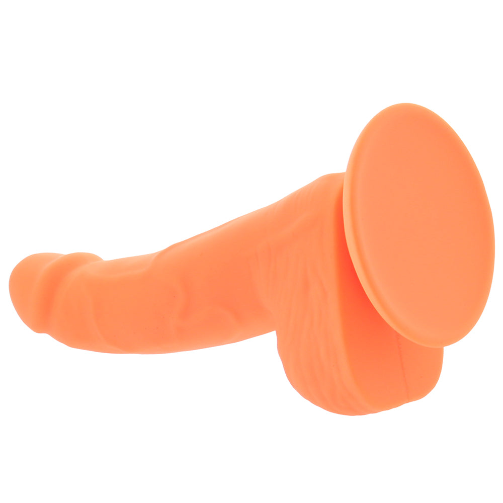 Silicone Studs 6 Inch Dildo in Orange