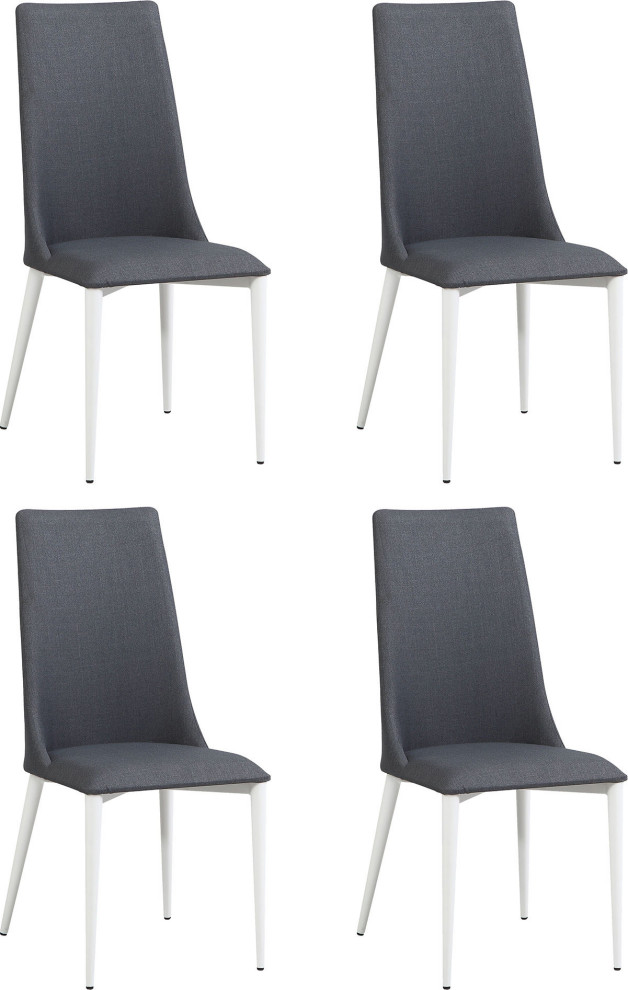 Straight Top Curved Back Side Chair (Set of 4)   Midcentury   Dining Chairs   by HedgeApple  Houzz