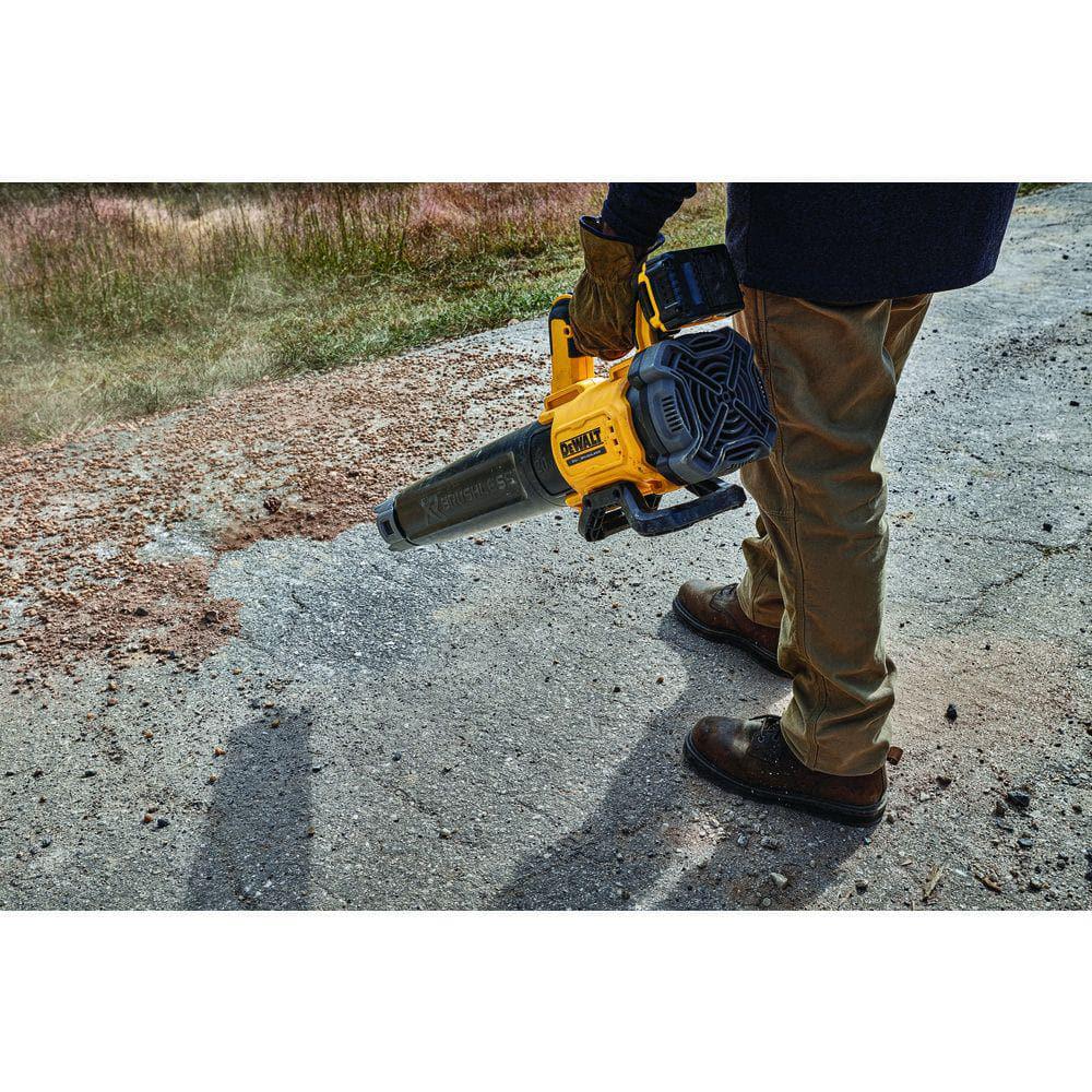 DEWALT 20V MAX 125 MPH 450 CFM Cordless Brushless Battery Powered Handheld Leaf Blower