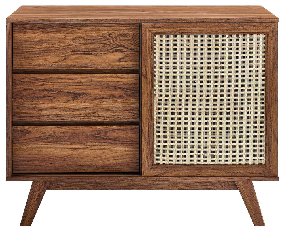 Soma 40 quotAccent Cabinet  Walnut   Tropical   Accent Chests And Cabinets   by Homesquare  Houzz