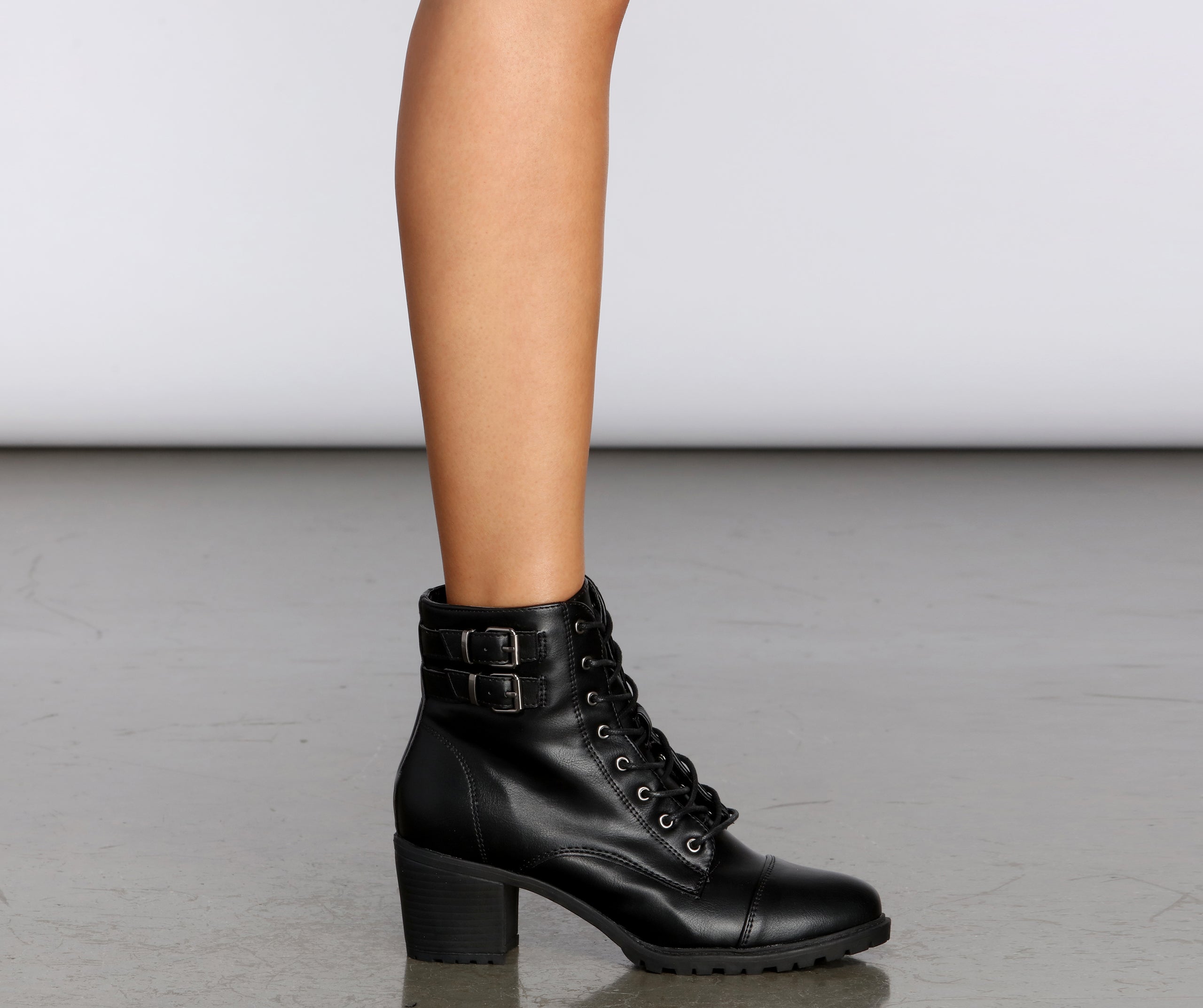 True To Me Faux Leather Booties