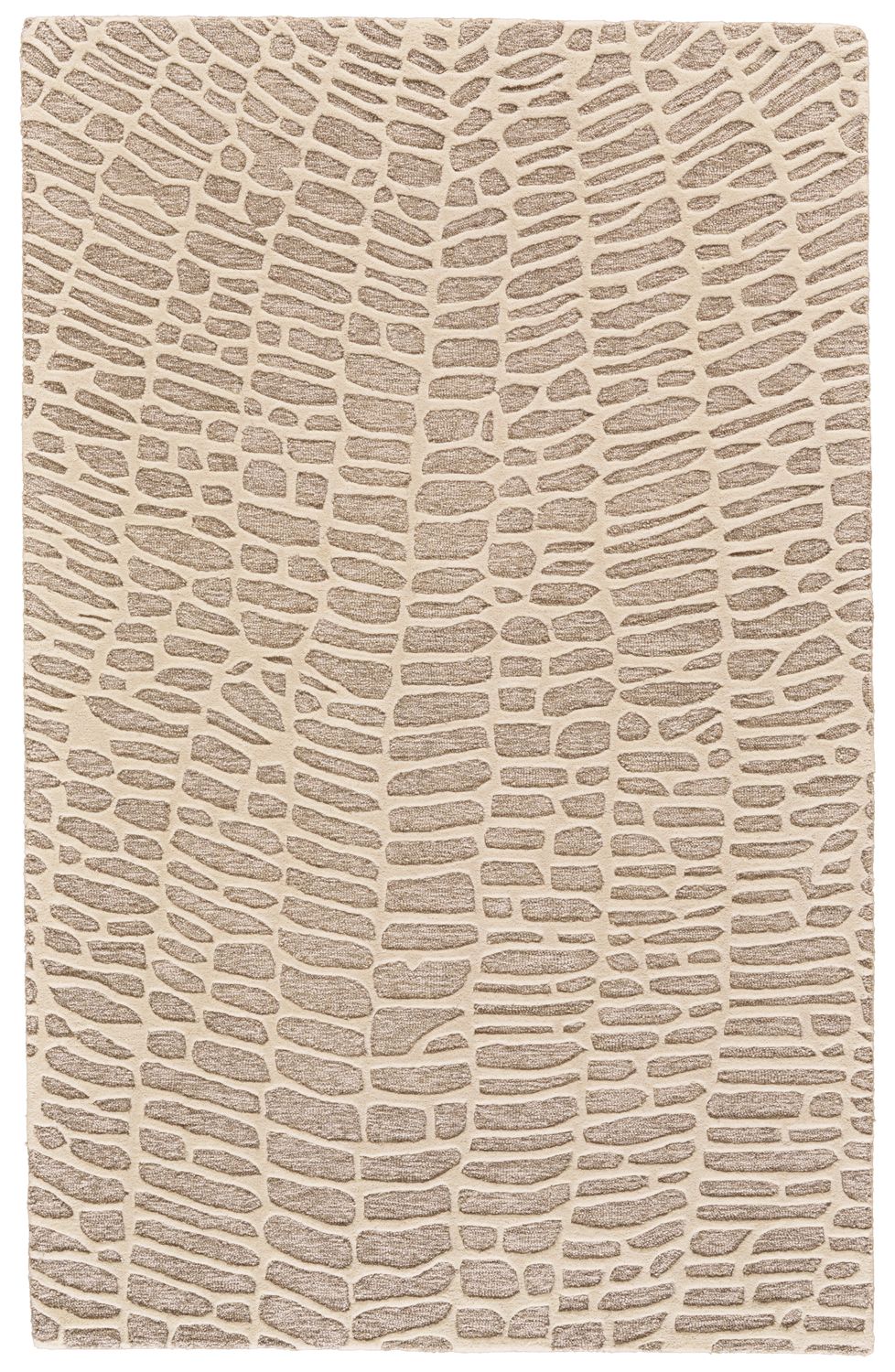 Fadden Hand Tufted Taupe and Beige Rug by BD Fine