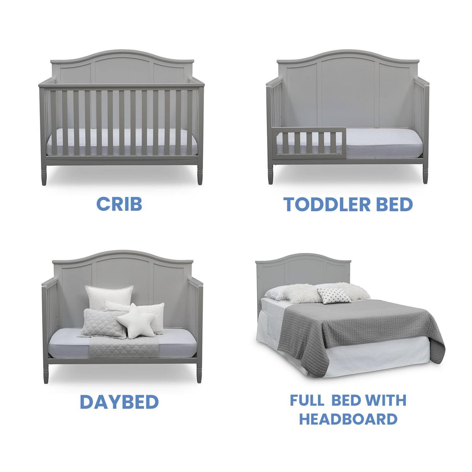 Delta Children Madrid 5in1 Baby Crib Grey  Crowdfused