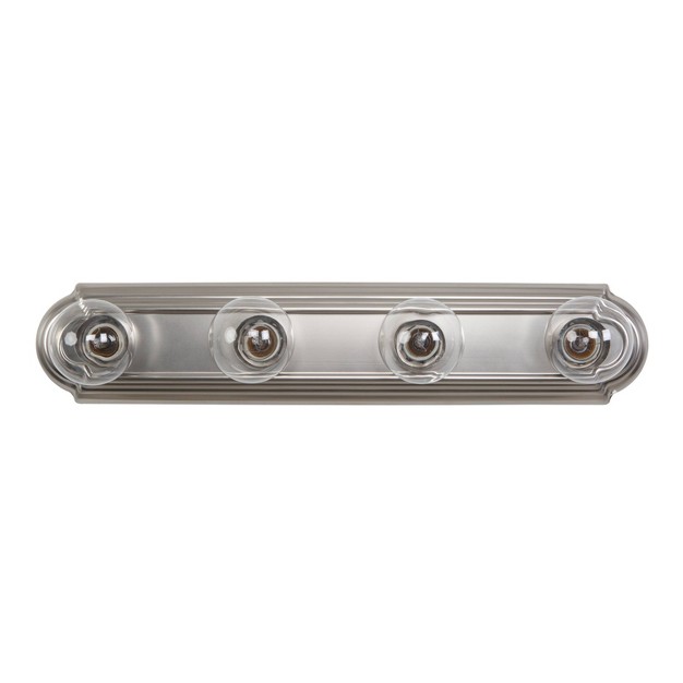 Yosemite 4 light Bathroom Vanity Satin Nickel