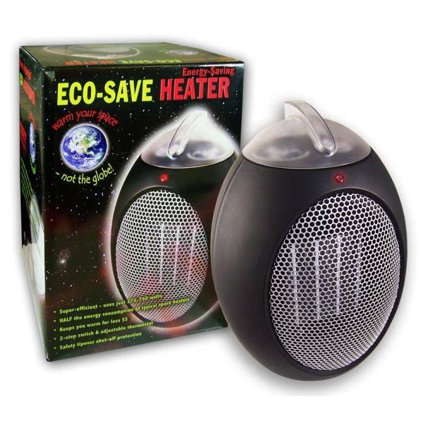 Cozy Products Eco Save Compact Heater Safe Desk Office Space Heater 375 Watt ESH