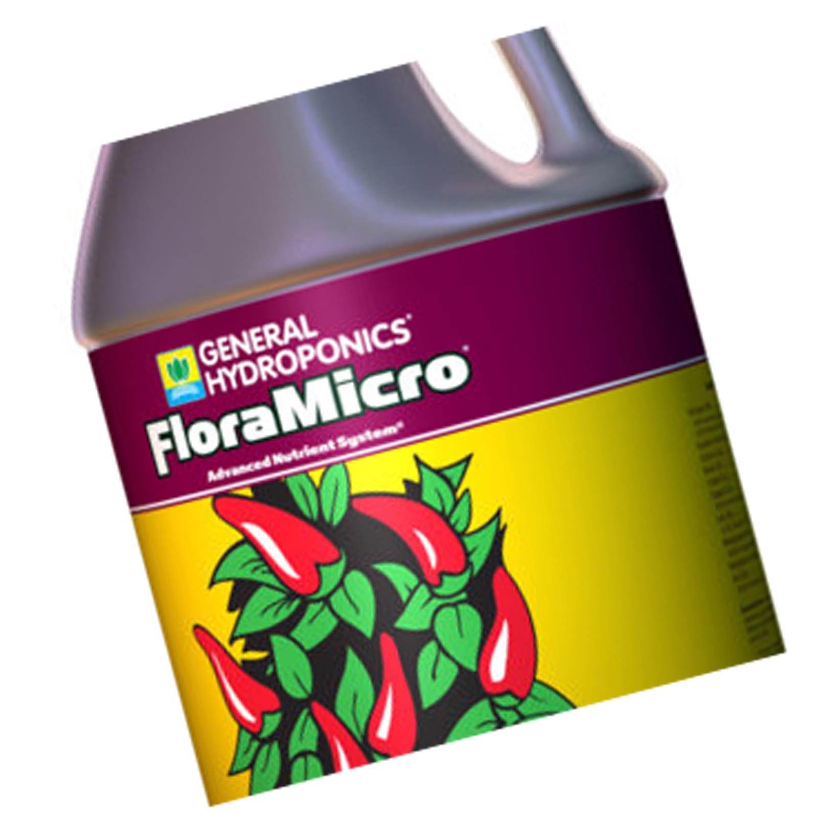 General Hydroponics FloraMicro Advanced Nutrient System， 1-Gallon