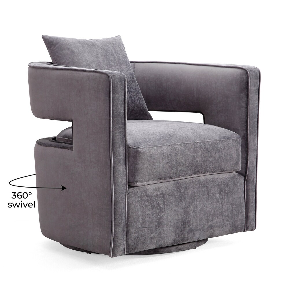 Kennedy Grey Swivel Chair