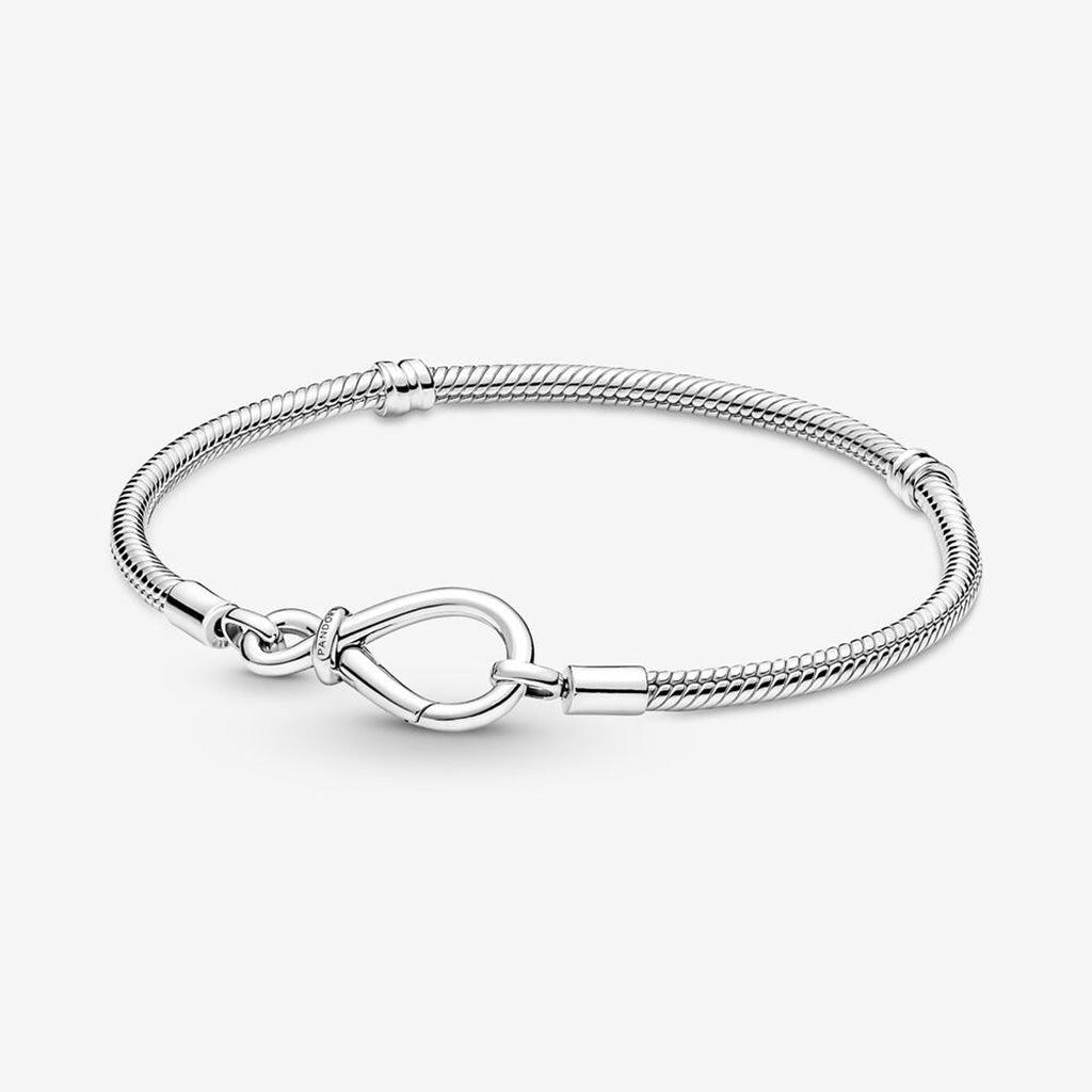 PANDORA  Pandora Moments Infinity Knot Snake Chain Bracelet