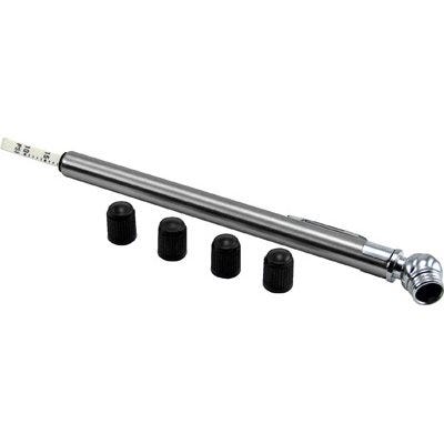 Tire Gauge Stainless Steel With Valve Caps