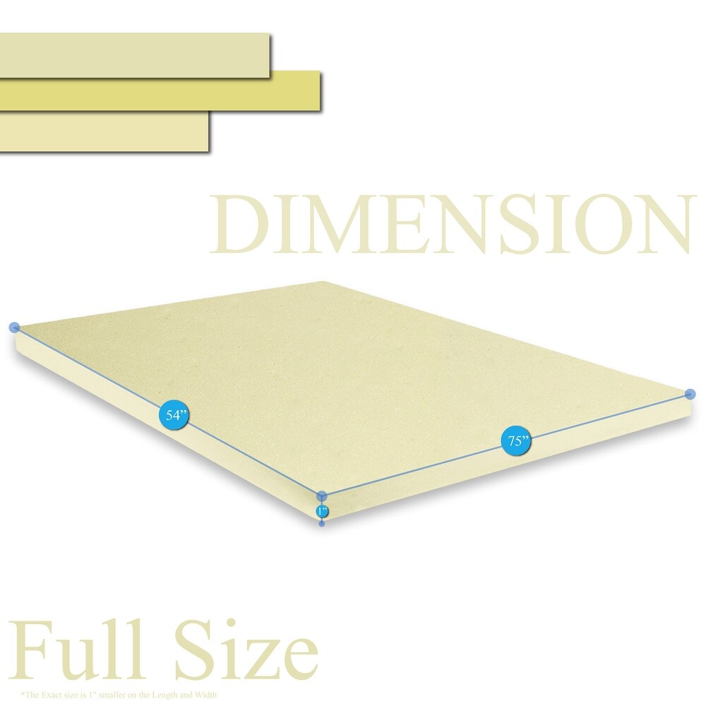 ONETAN   1 inch Foam Topper Adds Comfort to Mattress.