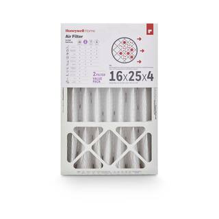 Honeywell Home 16 x 25 x 4 Pleated Air Filter FPR 8 MERV 8 (2-Pack) CF408F1625E