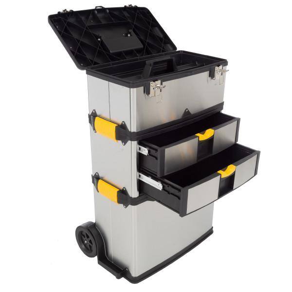 Stalwart 25 in. 2-Drawer Massive and Mobile Tool Box 75-7577